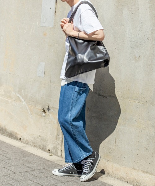 WEGO（ウィゴー）の「WEGO/フェイクレザーワンショルダートート（トートバッグ・メンズ・ブラック・FREE）」の15枚目の写真