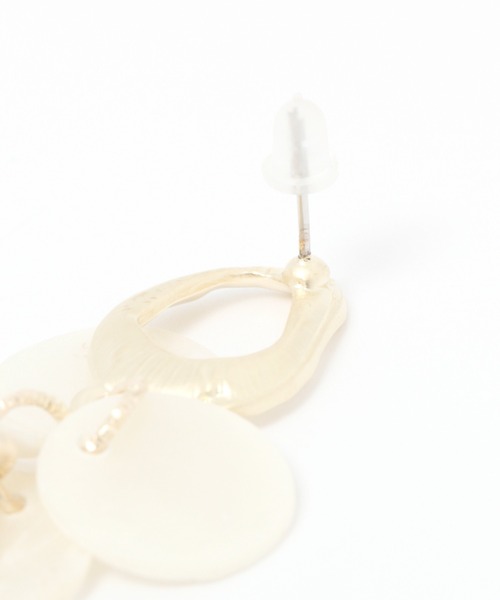 BAYFLOW(ベイフロー)の「シェルロウピアス(ピアス(両耳用)・レディース・ホワイト・FREE)」の3枚目の写真