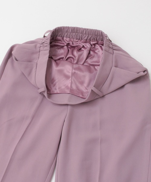 ITEMS URBANRESEARCH（アイテムズ アーバンリサーチ）の「センタープレスパンツ（その他パンツ・レディース・ブラック/ベージュ/パープル/ブルー・FREE）」の21枚目の写真