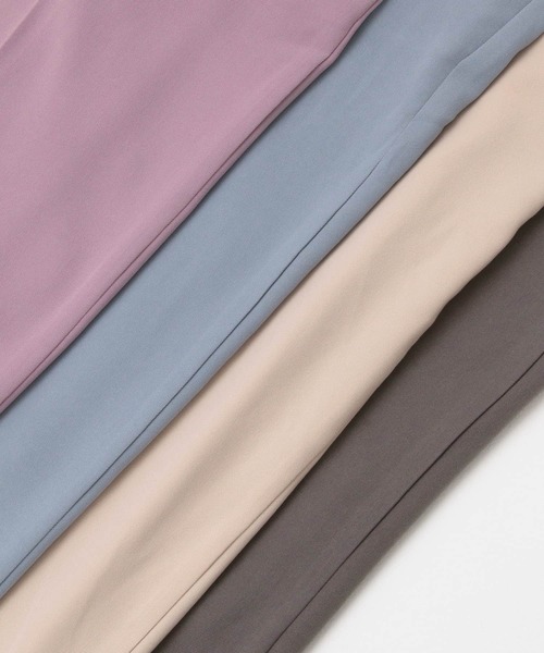 ITEMS URBANRESEARCH（アイテムズ アーバンリサーチ）の「センタープレスパンツ（その他パンツ・レディース・ブラック/ベージュ/パープル/ブルー・FREE）」の17枚目の写真