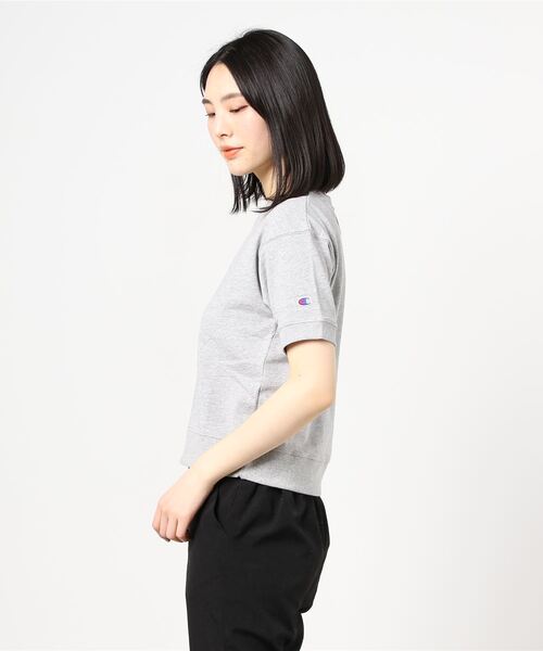 Champion（チャンピオン）の「チャンピオン SHORT SLEEVE SWEATSHIRT（スウェット・レディース・ホワイト/グレー/ブラック/ベージュ/ロイヤルブルー・XL/M/L/S）」の7枚目の写真