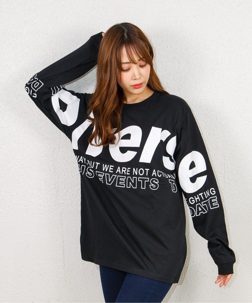 GGD（ジージーディー）の「ロゴT（Tシャツ/カットソー・レディース・ベージュ/ブラック系その他/ホワイト/ホワイト系その他/グリーン/ネイビー系/ブラック/ネイビー系1・L/M/LL）」の4枚目の写真