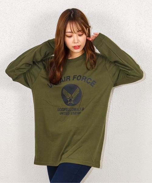 GGD（ジージーディー）の「ロゴT（Tシャツ/カットソー・レディース・ベージュ/ブラック系その他/ホワイト/ホワイト系その他/グリーン/ネイビー系/ブラック/ネイビー系1・L/M/LL）」の6枚目の写真