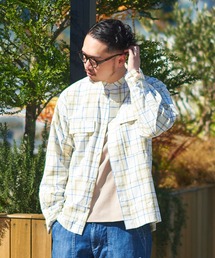 CIAOPANIC TYPY | タイプライターチェックバンドカラーシャウター(シャツ/ブラウス)