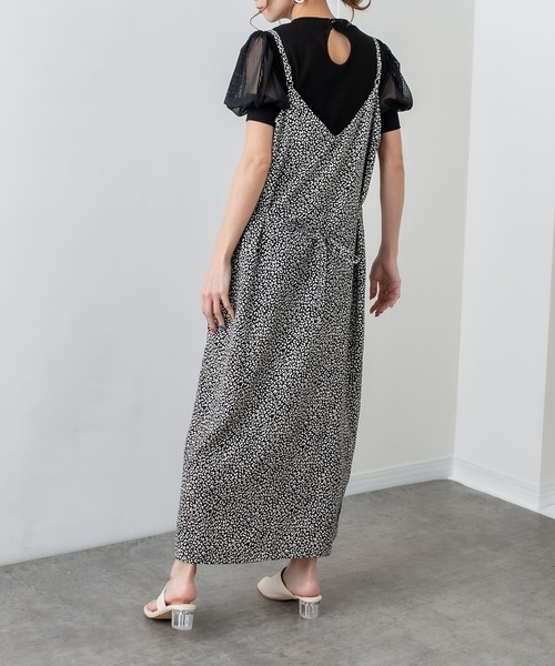 BIMBA Y LOLA レオパード柄ワンピース XS Beige Leopard fluid asymmetric dress