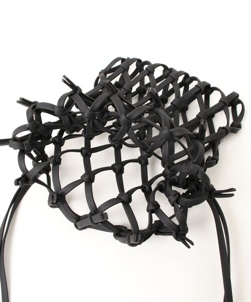 Laugoa（ラウゴア）の「LAUGOA KOEK メッシュショルダーバッグ（ショルダーバッグ・レディース・ブラック/パープル/オフホワイト/シルバーグレー・ONESIZE）」の6枚目の写真