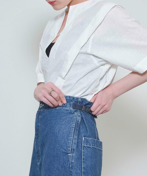 Johnbull(ジョンブル)の「【Kanoco × JOHNBULL】コラボレーションサスペンダーデニム(デニムパンツ・レディース・インディゴブルー・S/M)」の10枚目の写真