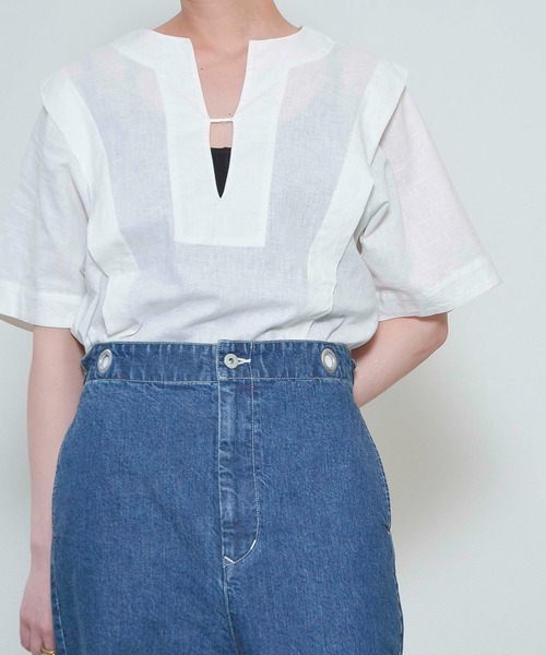 Johnbull(ジョンブル)の「【Kanoco × JOHNBULL】コラボレーションサスペンダーデニム(デニムパンツ・レディース・インディゴブルー・S/M)」の18枚目の写真