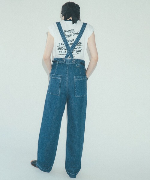 Johnbull(ジョンブル)の「【Kanoco × JOHNBULL】コラボレーションサスペンダーデニム(デニムパンツ・レディース・インディゴブルー・S/M)」の9枚目の写真