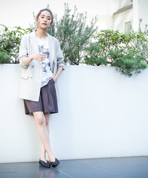 N.（N. Natural Beauty Basic）（エヌエヌナチュラルビューティーベーシック）の「【追加生産】リスタビュール　テーラードダブルジャケット（テーラードジャケット・レディース・ベージュ/ネイビー・SMALL/MEDIUM）」の3枚目の写真