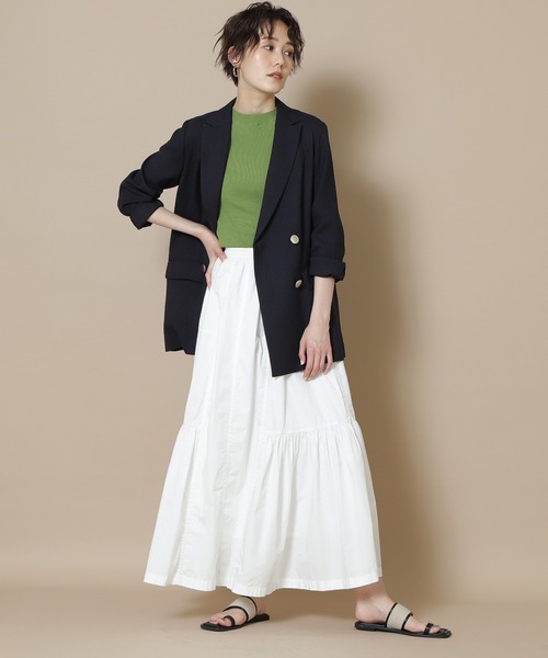 N.（N. Natural Beauty Basic）（エヌエヌナチュラルビューティーベーシック）の「【追加生産】リスタビュール　テーラードダブルジャケット（テーラードジャケット・レディース・ベージュ/ネイビー・SMALL/MEDIUM）」の10枚目の写真