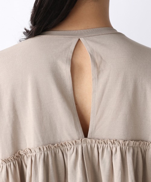 JEANASIS（ジーナシス）の「キョウネンティアードプルオーバー/943476（Tシャツ/カットソー・レディース・ホワイト/ブラック/ベージュ・FREE）」の10枚目の写真