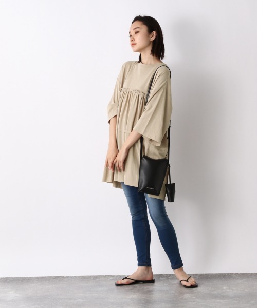 JEANASIS（ジーナシス）の「キョウネンティアードプルオーバー/943476（Tシャツ/カットソー・レディース・ホワイト/ブラック/ベージュ・FREE）」の20枚目の写真