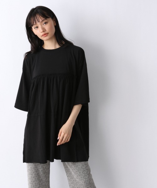 JEANASIS（ジーナシス）の「キョウネンティアードプルオーバー/943476（Tシャツ/カットソー・レディース・ホワイト/ブラック/ベージュ・FREE）」の18枚目の写真