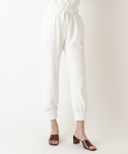 REDYAZEL（レディアゼル）の「バックロゴ刺繍入りワッフルリラックスパンツ（その他パンツ・レディース・オフホワイト/グレー・FREE）」の20枚目の写真