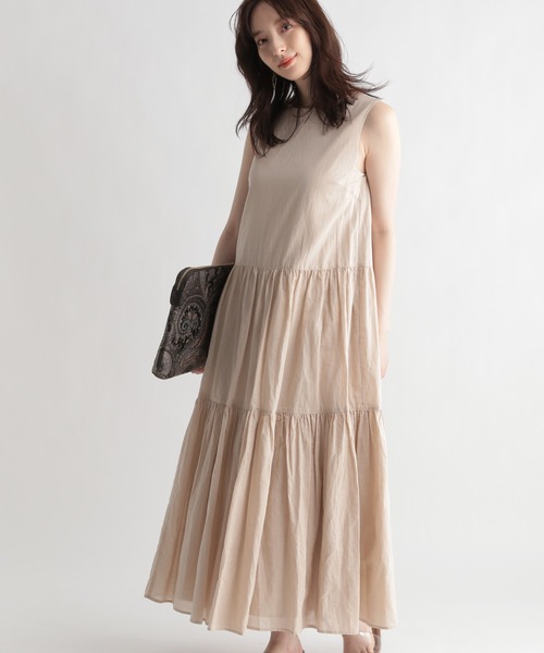 Andemiu(アンデミュウ)の「リネンワンピース951770(ワンピース・レディース・ブラウン/アイボリー・FREE)」の9枚目の写真