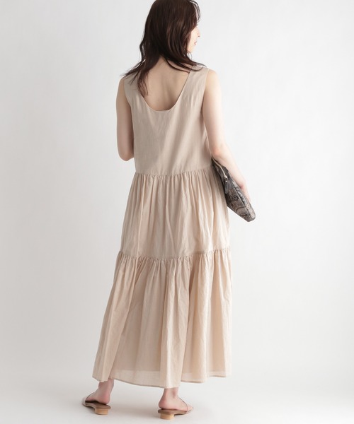 Andemiu(アンデミュウ)の「リネンワンピース951770(ワンピース・レディース・ブラウン/アイボリー・FREE)」の16枚目の写真
