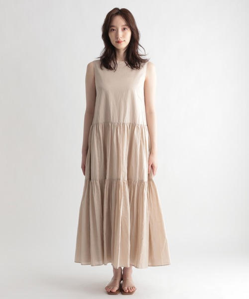 Andemiu(アンデミュウ)の「リネンワンピース951770(ワンピース・レディース・ブラウン/アイボリー・FREE)」の14枚目の写真