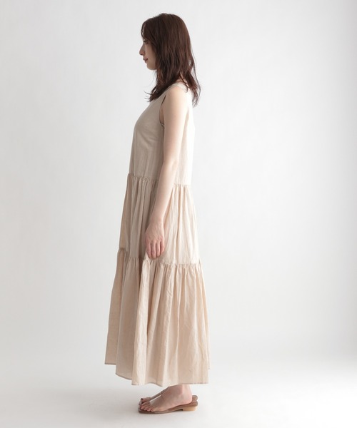 Andemiu(アンデミュウ)の「リネンワンピース951770(ワンピース・レディース・ブラウン/アイボリー・FREE)」の12枚目の写真