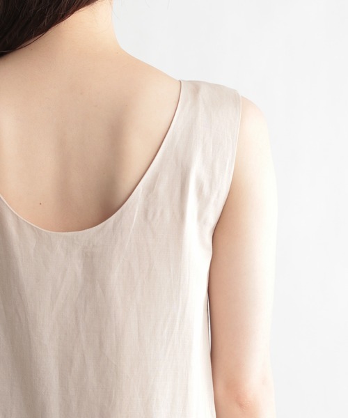 Andemiu(アンデミュウ)の「リネンワンピース951770(ワンピース・レディース・ブラウン/アイボリー・FREE)」の8枚目の写真