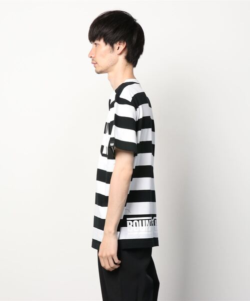 BOUNTY HUNTER(バウンティーハンター)の「BxH LOGO Border Tee(Tシャツ/カットソー・メンズ・ホワイト×ブラック・SMALL/MEDIUM/LARGE/X-LARGE)」の2枚目の写真