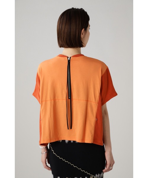 ROSE BUD(ローズバッド)の「サイドホックTシャツ(Tシャツ/カットソー・レディース・グレー/オレンジ/ホワイト・FREE)」の12枚目の写真