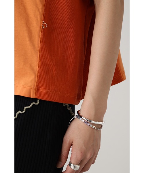 ROSE BUD(ローズバッド)の「サイドホックTシャツ(Tシャツ/カットソー・レディース・グレー/オレンジ/ホワイト・FREE)」の18枚目の写真