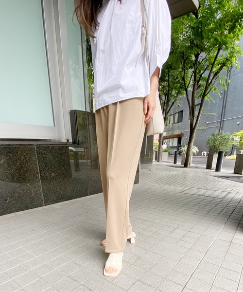 AZUL ENCANTO(アズールエンカント)の「カット1タックセンタープレスパンツ(その他パンツ・レディース・ブラック/ダークオレンジ/ライトカーキ/ライトブルー・SMALL/MEDIUM)」の14枚目の写真