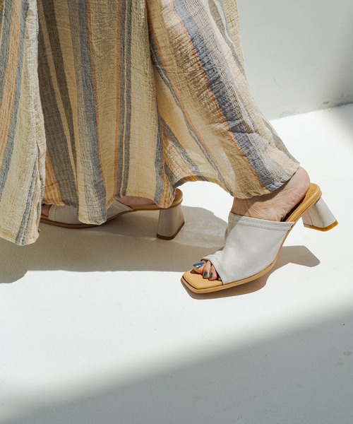 Kastane（カスタネ）の「チェンナイマルチストライプワンピース（ワンピース・レディース・アイボリー/ブラウン・FREE）」の4枚目の写真