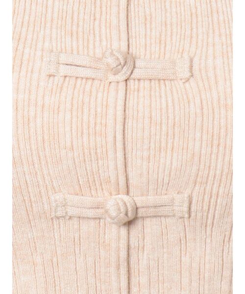 MURUA（ムルーア）の「チャイナボタンリブニットトップス（ニット/セーター・レディース・アイボリー/グレー/マスタード/パープル・FREE）」の15枚目の写真