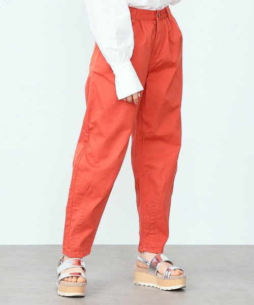 Lee（リー）の「Lee/リー　ミリタリー　タックバギー　テーパードパンツ（デニムパンツ・キッズ・ベージュ/オレンジ/インディゴブルー/カモフラージュ/アーミー/ワンウォッシュ・100/110/120/130/140/150）」の5枚目の写真