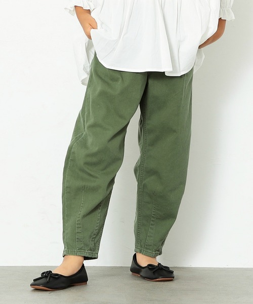 Lee（リー）の「Lee/リー　ミリタリー　タックバギー　テーパードパンツ（デニムパンツ・キッズ・ベージュ/オレンジ/インディゴブルー/カモフラージュ/アーミー/ワンウォッシュ・100/110/120/130/140/150）」の10枚目の写真