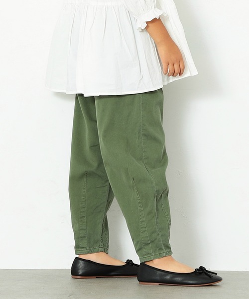 Lee（リー）の「Lee/リー　ミリタリー　タックバギー　テーパードパンツ（デニムパンツ・キッズ・ベージュ/オレンジ/インディゴブルー/カモフラージュ/アーミー/ワンウォッシュ・100/110/120/130/140/150）」の12枚目の写真