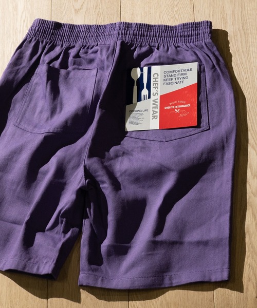 JOHN'S CLOSET（ジョンズクローゼット）の「【i】ツイル/デニム シェフショーツ（デニムパンツ・メンズ・ホワイト/ネイビー/ブラック/ベージュ/ライトブルー/ワンウォッシュ/パープル/オリーブ・LARGE/MEDIUM/X-LARGE/SMALL）」の2枚目の写真