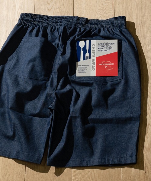 JOHN'S CLOSET（ジョンズクローゼット）の「【i】ツイル/デニム シェフショーツ（デニムパンツ・メンズ・ホワイト/ネイビー/ブラック/ベージュ/ライトブルー/ワンウォッシュ/パープル/オリーブ・LARGE/MEDIUM/X-LARGE/SMALL）」の8枚目の写真