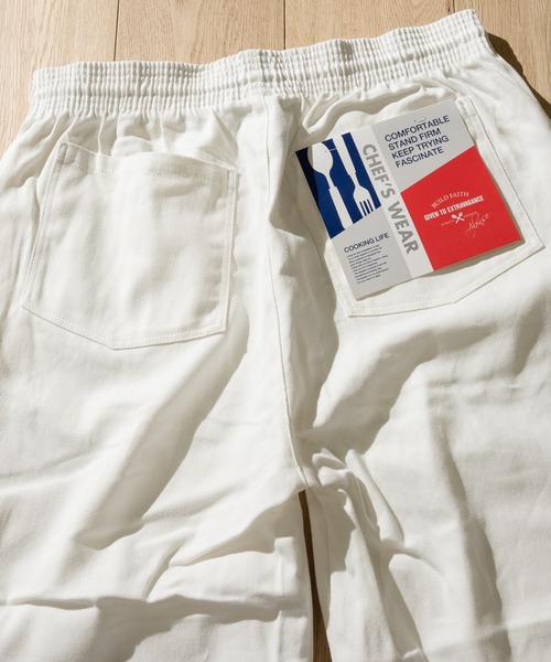 JOHN'S CLOSET（ジョンズクローゼット）の「【i】ツイル/デニム シェフショーツ（デニムパンツ・メンズ・ホワイト/ネイビー/ブラック/ベージュ/ライトブルー/ワンウォッシュ/パープル/オリーブ・LARGE/MEDIUM/X-LARGE/SMALL）」の14枚目の写真