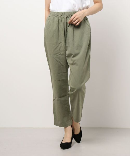 Samansa Mos2(サマンサ モスモス)の「【クールコットン】柄アソートテーパードパンツ(その他パンツ・レディース・カーキ/キナリ/ブラウン/ベージュ/ブラック/チャコール・フリ-)」の9枚目の写真