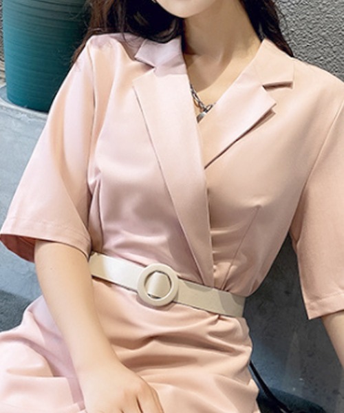 florist（フローリスト）の「【フリーサイズ】ベーシック太めリングベルト（ベルト・レディース・ブラック/ベージュ/ブラウン・FREE）」の3枚目の写真