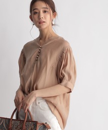 Andemiu | シアーバルーンシャツ五分袖958350(シャツ/ブラウス)