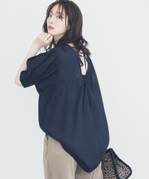 Andemiu | シアーバルーンシャツ五分袖958350(シャツ/ブラウス)