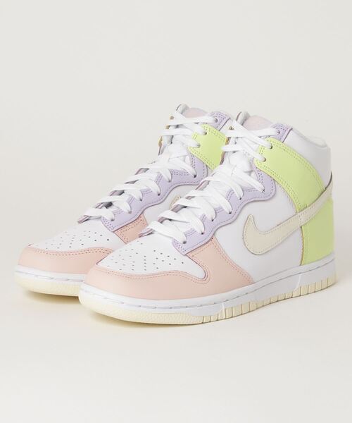 NIKE（ナイキ）の「W NIKE DUNK HIGH　DD1869-108（スニーカー・レディース・ホワイト系その他・23.5cm/24.5cm/25.5cm/23.0cm/24.0cm/25.0cm/22.5cm/26.5cm）」の8枚目の写真