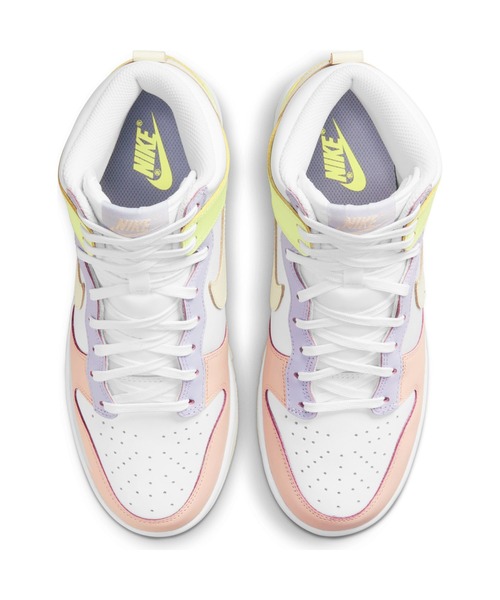 NIKE（ナイキ）の「W NIKE DUNK HIGH　DD1869-108（スニーカー・レディース・ホワイト系その他・23.5cm/24.5cm/25.5cm/23.0cm/24.0cm/25.0cm/22.5cm/26.5cm）」の4枚目の写真