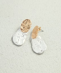 CRAFT STANDARD BOUTIQUE | バイカラーテクスチャーメタルピアス *(ピアス(両耳用))