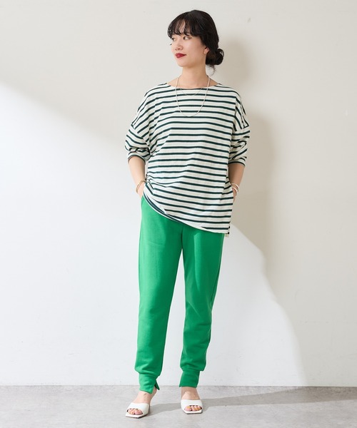 SHENERY（シーナリー）の「裾スリットスウェットパンツ（スウェットパンツ・レディース・オフホワイト/グリーン・FREE）」の20枚目の写真