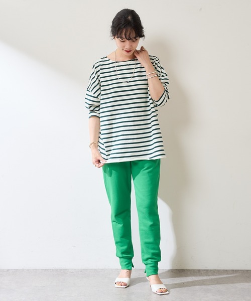 SHENERY（シーナリー）の「裾スリットスウェットパンツ（スウェットパンツ・レディース・オフホワイト/グリーン・FREE）」の21枚目の写真