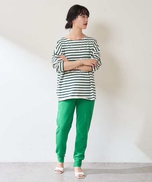 SHENERY（シーナリー）の「裾スリットスウェットパンツ（スウェットパンツ・レディース・オフホワイト/グリーン・FREE）」の22枚目の写真