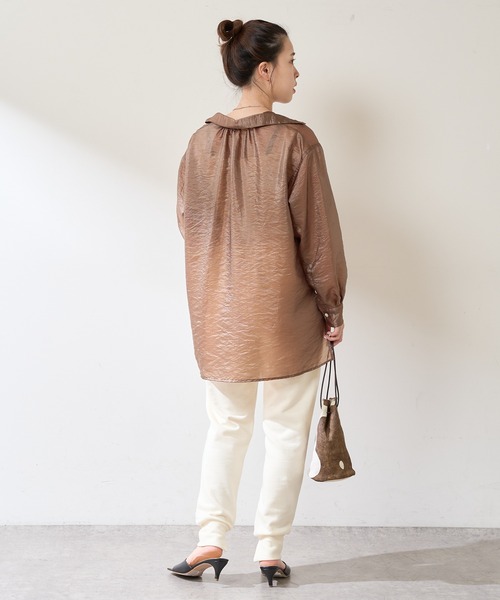 SHENERY（シーナリー）の「裾スリットスウェットパンツ（スウェットパンツ・レディース・オフホワイト/グリーン・FREE）」の18枚目の写真