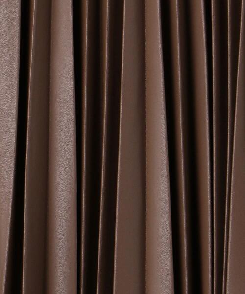 UNITED ARROWS（ユナイテッドアローズ）の「＜UNITED ARROWS＞フェイクレザー プリーツスカート W（スカート・レディース・ブラウン/オリーブ/ライトピンク・38/36）」の17枚目の写真