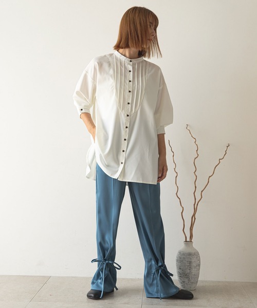 rectangle（レクタングル）の「2WAYセミフレアカラーパンツ（スラックス・レディース・レッド/グリーン/ブルー・LARGE/MEDIUM）」の13枚目の写真