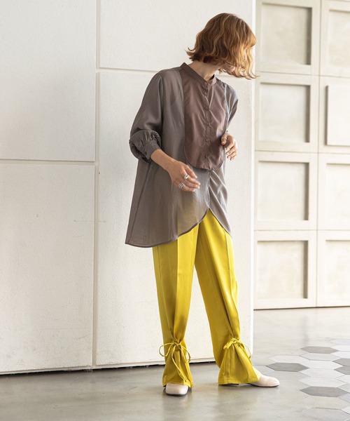 rectangle（レクタングル）の「2WAYセミフレアカラーパンツ（スラックス・レディース・レッド/グリーン/ブルー・LARGE/MEDIUM）」の17枚目の写真